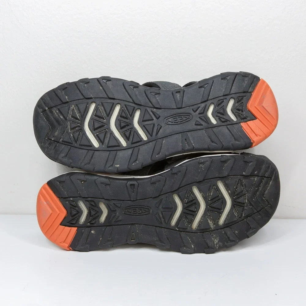 KEEN Newport Neo H2 Sandals Gray Orange Washable Water‎ Hiking Unisex Kids Sz 3